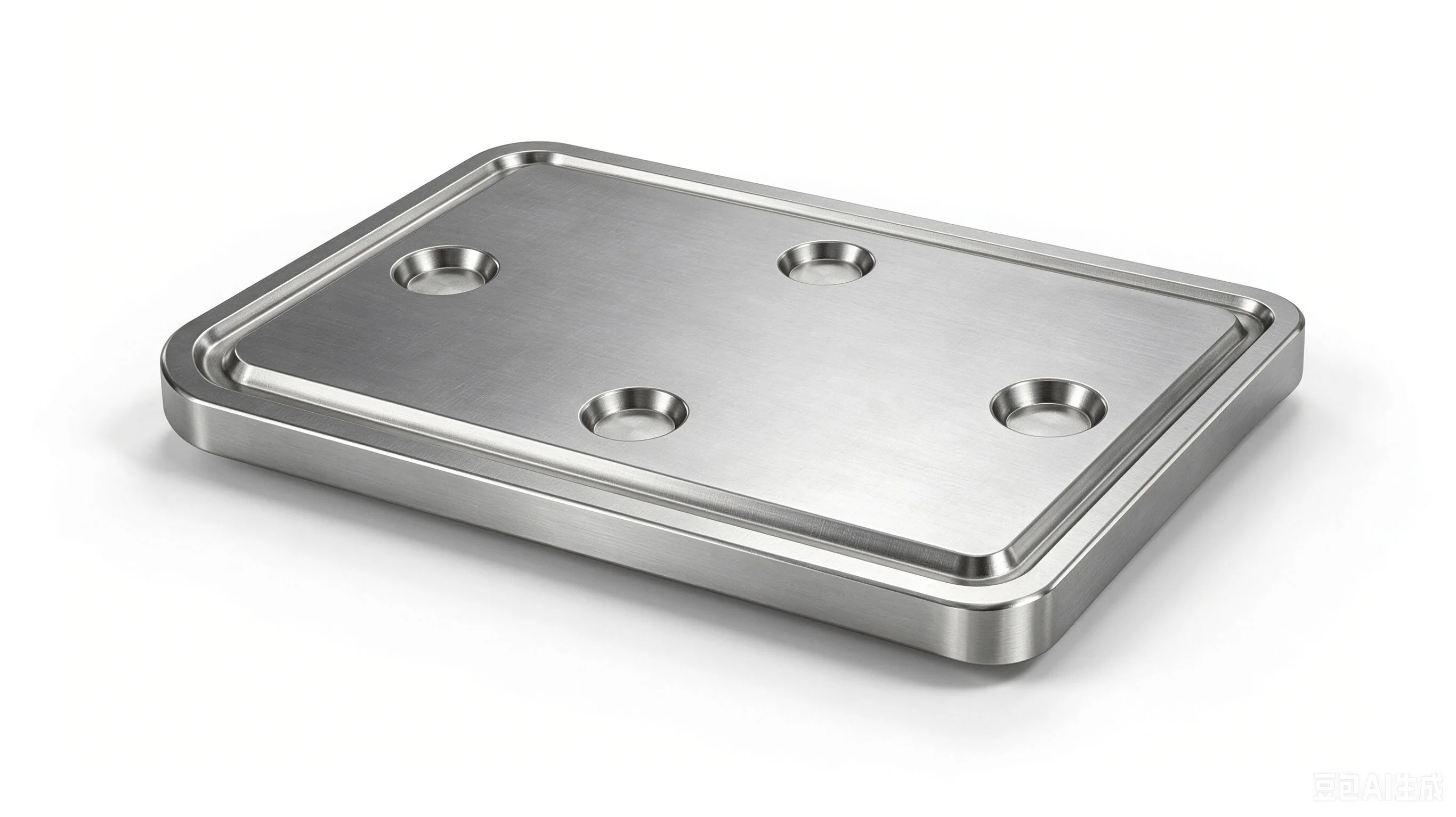 Titanium Ballistic Armor Plate — Grade 5 Ti-6Al-4V Product Rendering