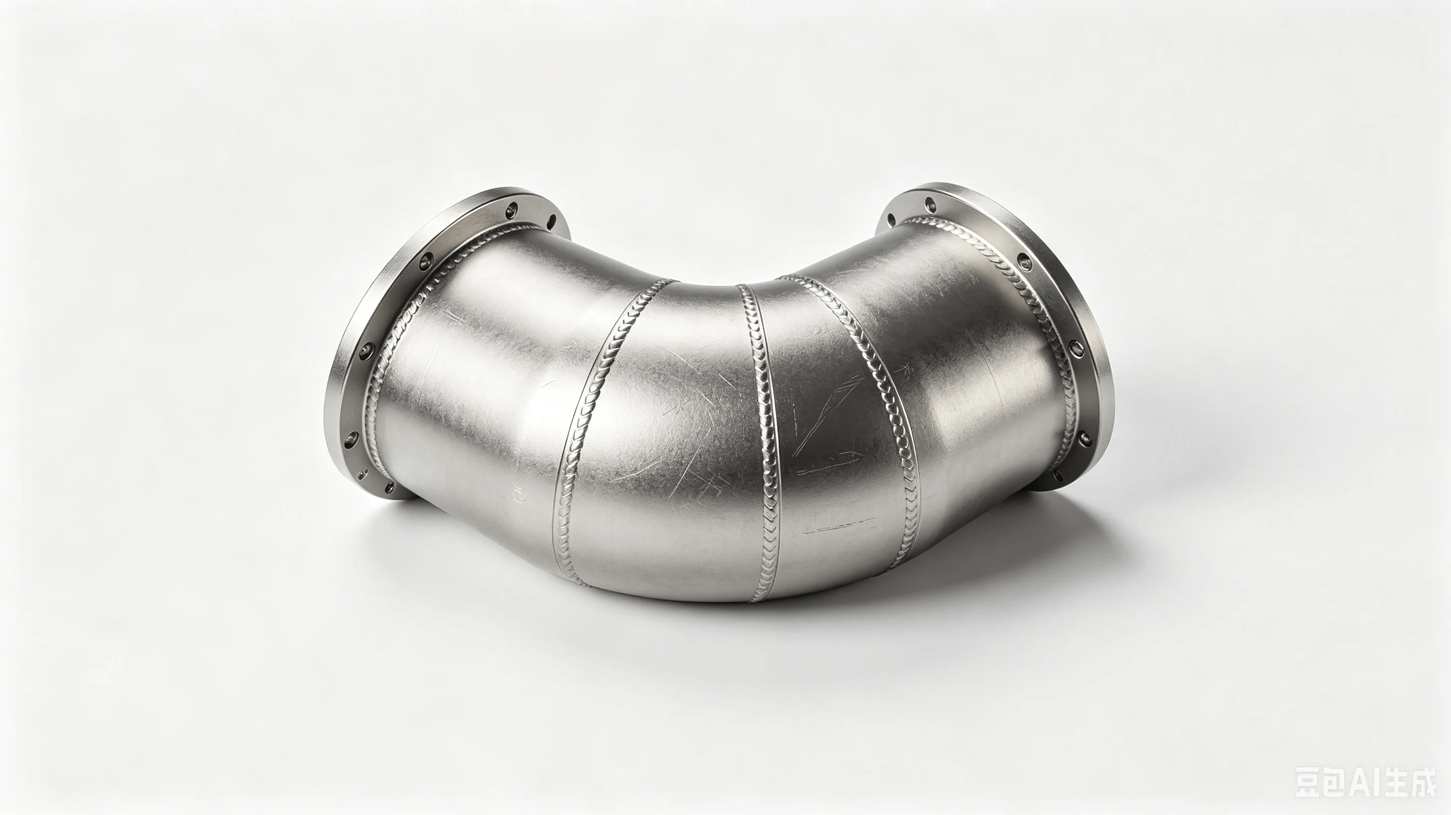 Titanium Bleed Air Duct — Grade 9 Ti-3Al-2.5V Product Rendering