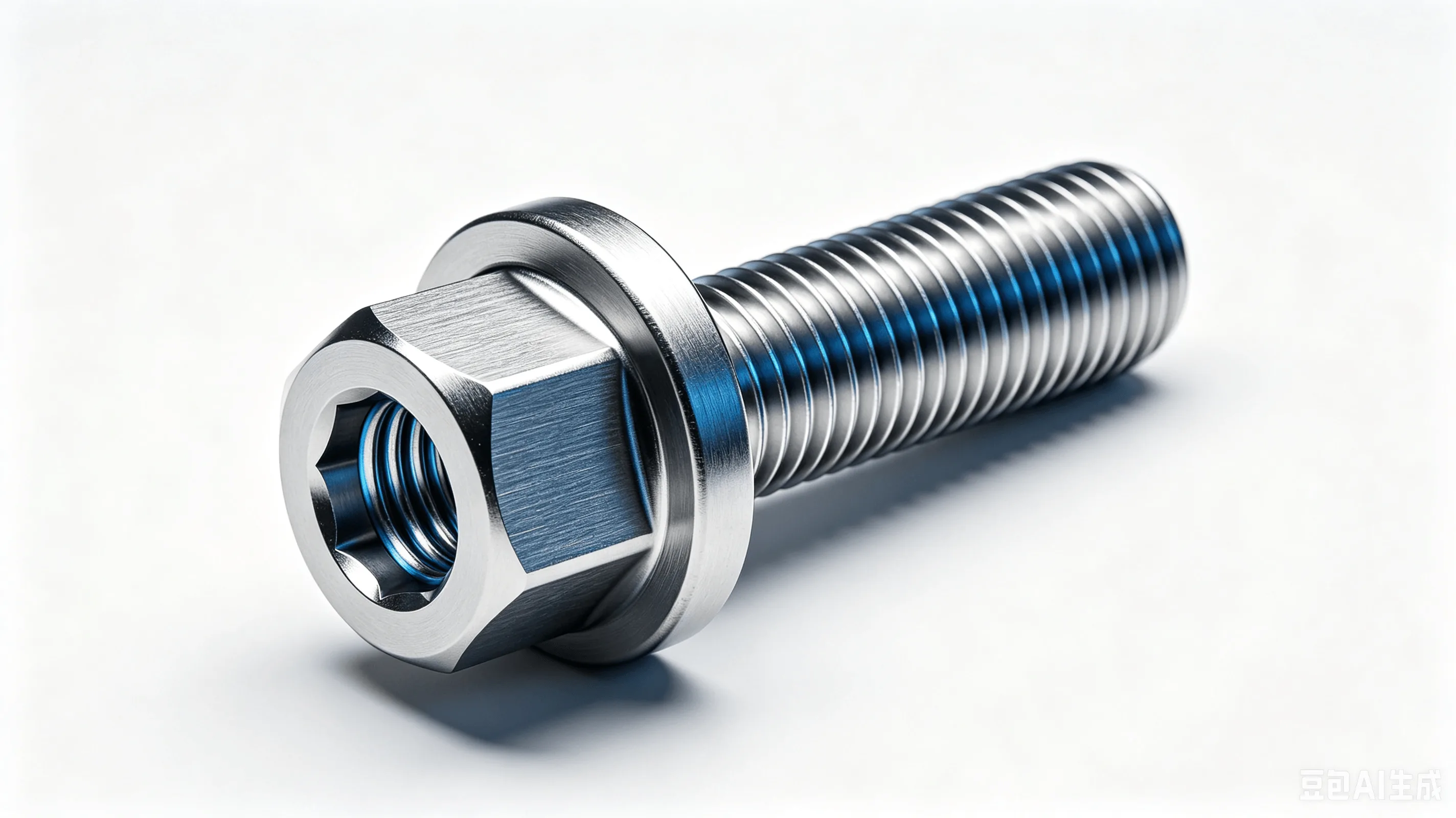 Titanium Brake Caliper Mounting Bolt — Grade 5 Ti-6Al-4V Product Rendering