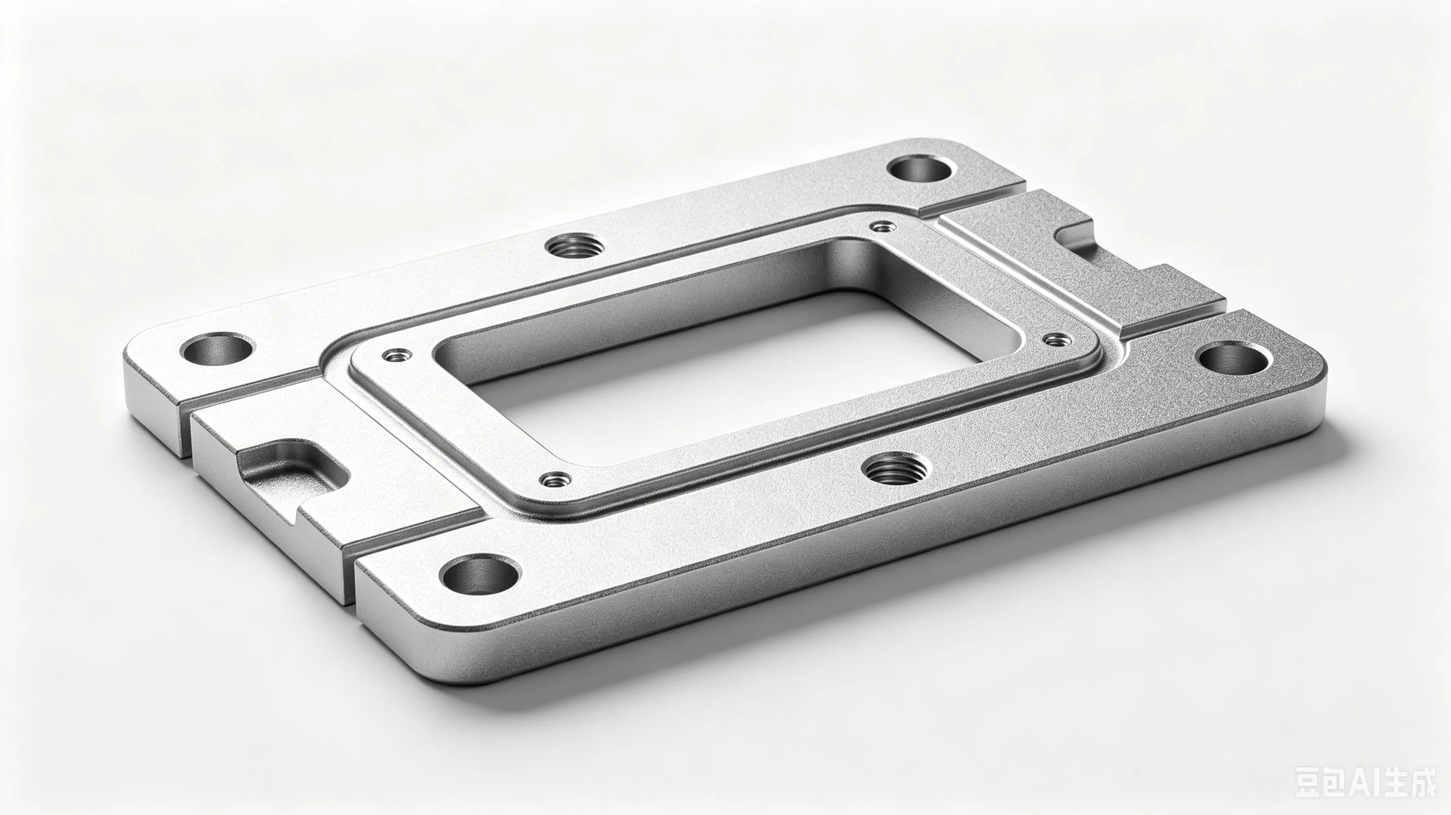 Titanium Ceramic Heater Clamp Plate — Grade 2 CP-Ti Product Rendering