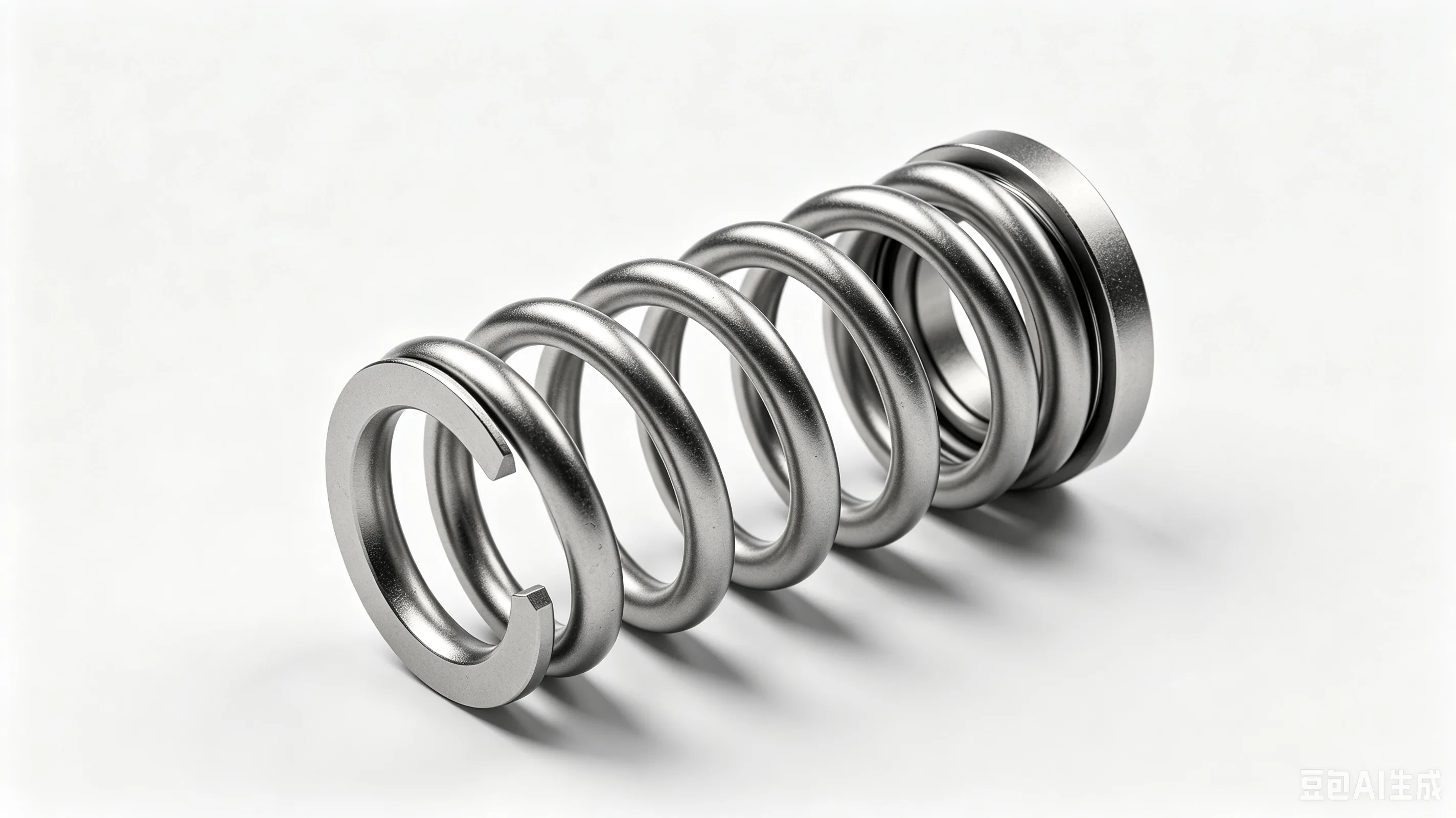 Titanium Coilover Spring — Grade 5 Ti-6Al-4V Product Rendering