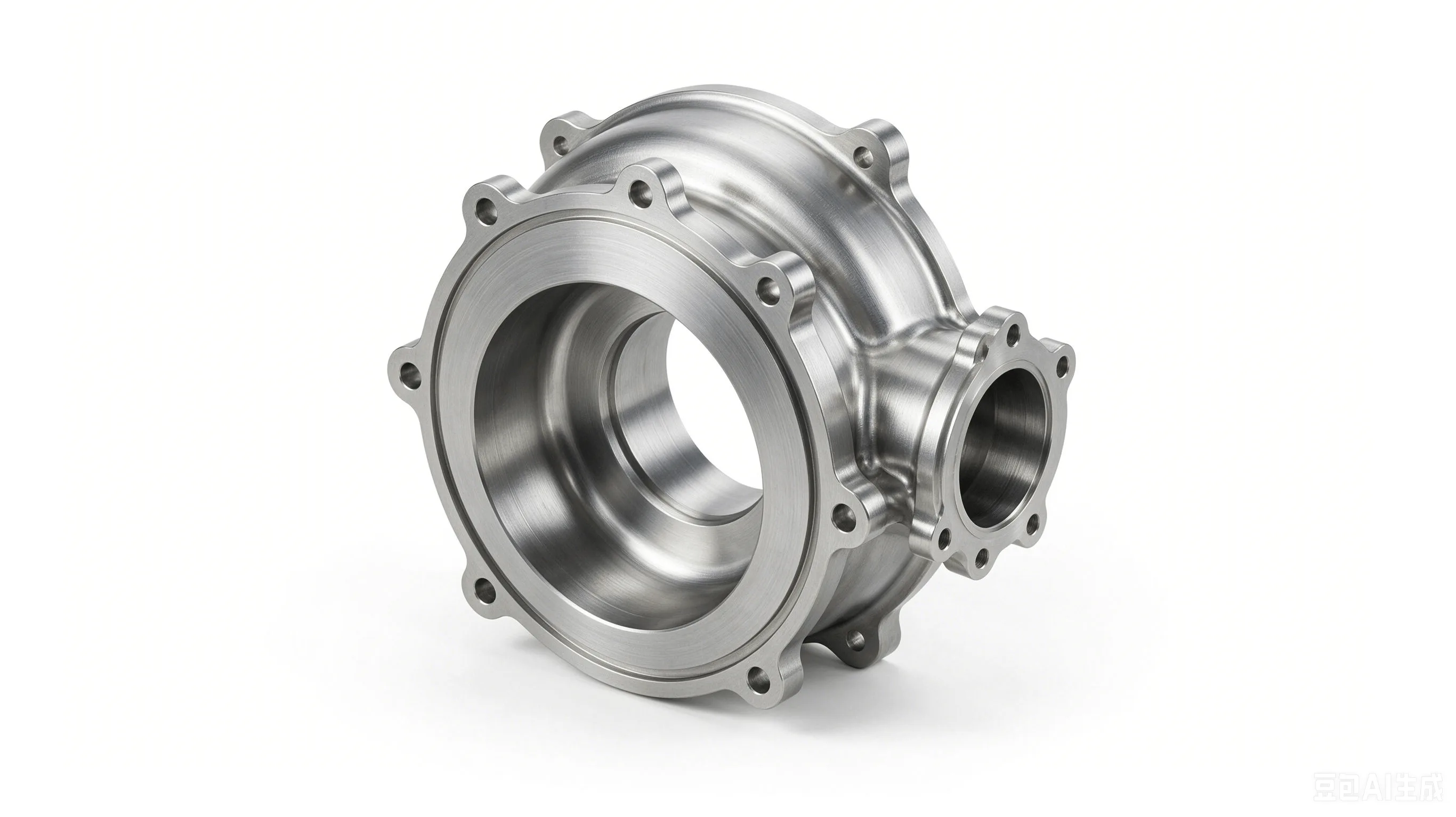 Titanium Compressor Casing Segment — Grade 5 Ti-6Al-4V Product Rendering