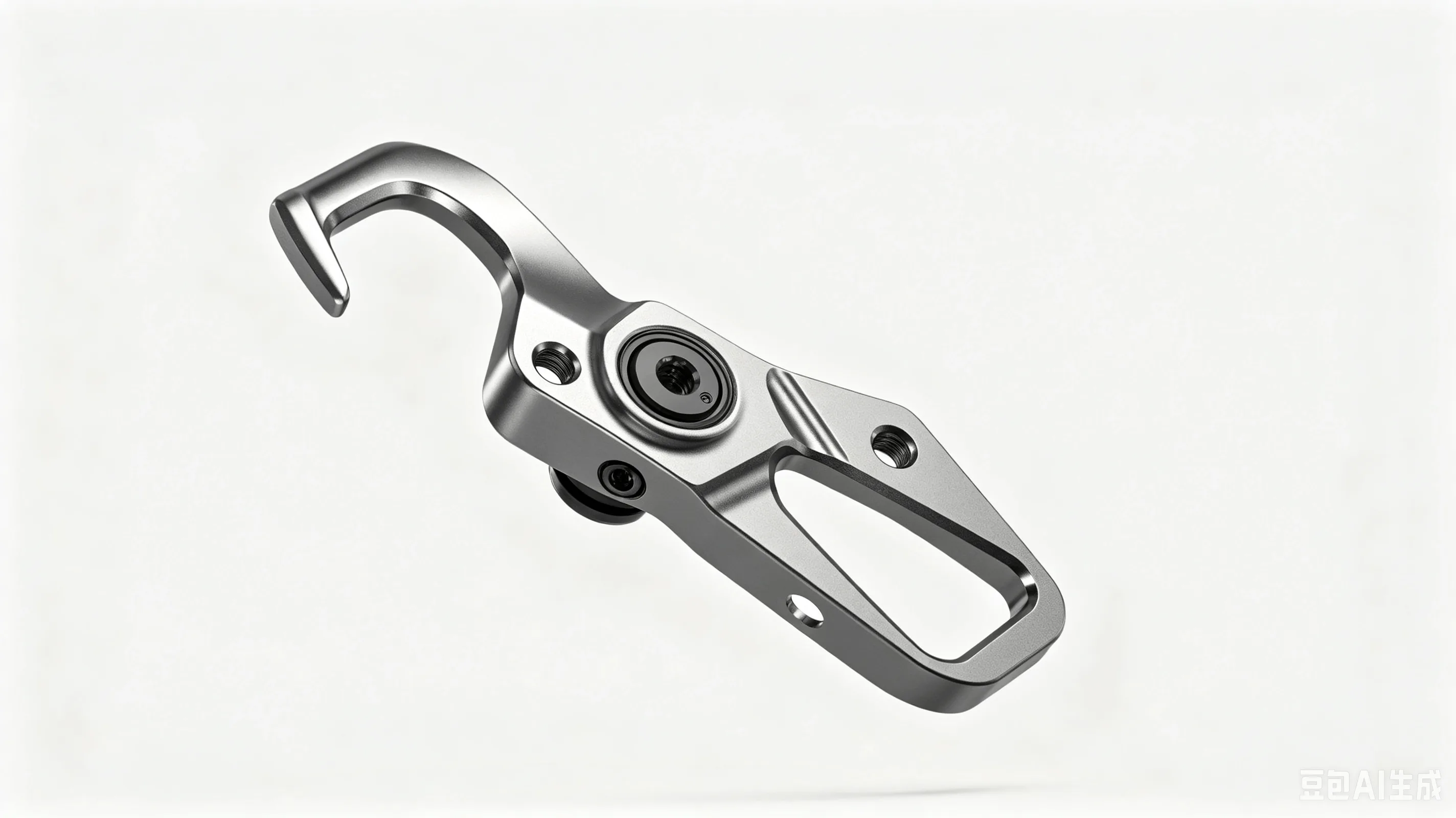 Titanium Derailleur Hanger — Grade 5 Ti-6Al-4V Product Rendering