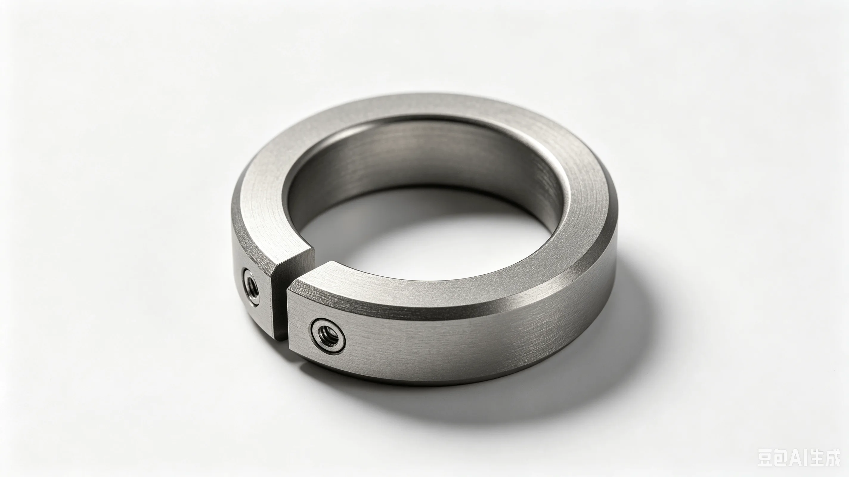 Titanium Handlebar Grip Lock Ring — Grade 5 Ti-6Al-4V Product Rendering