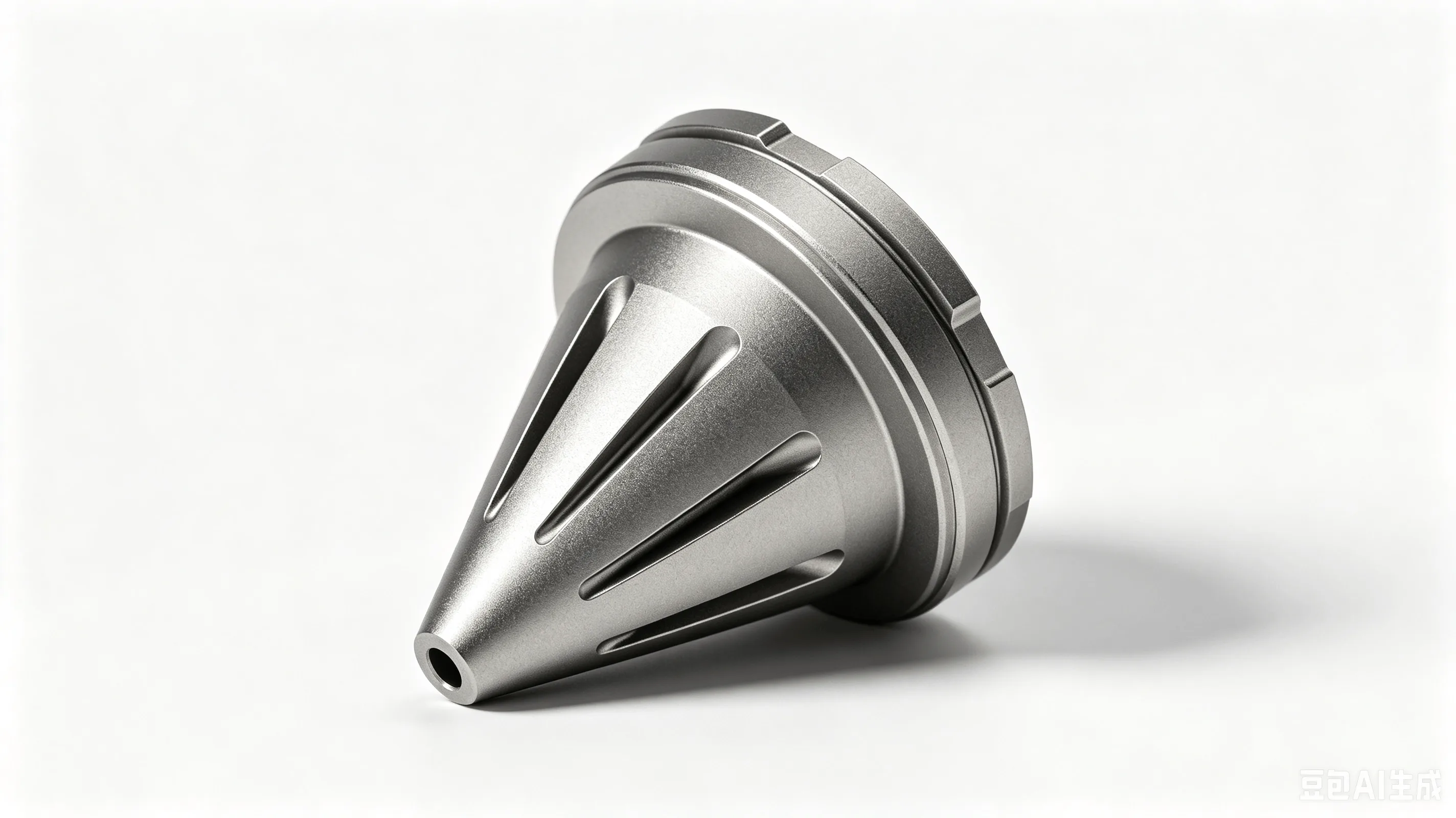 Titanium Headset Compression Plug — Grade 5 Ti-6Al-4V Product Rendering