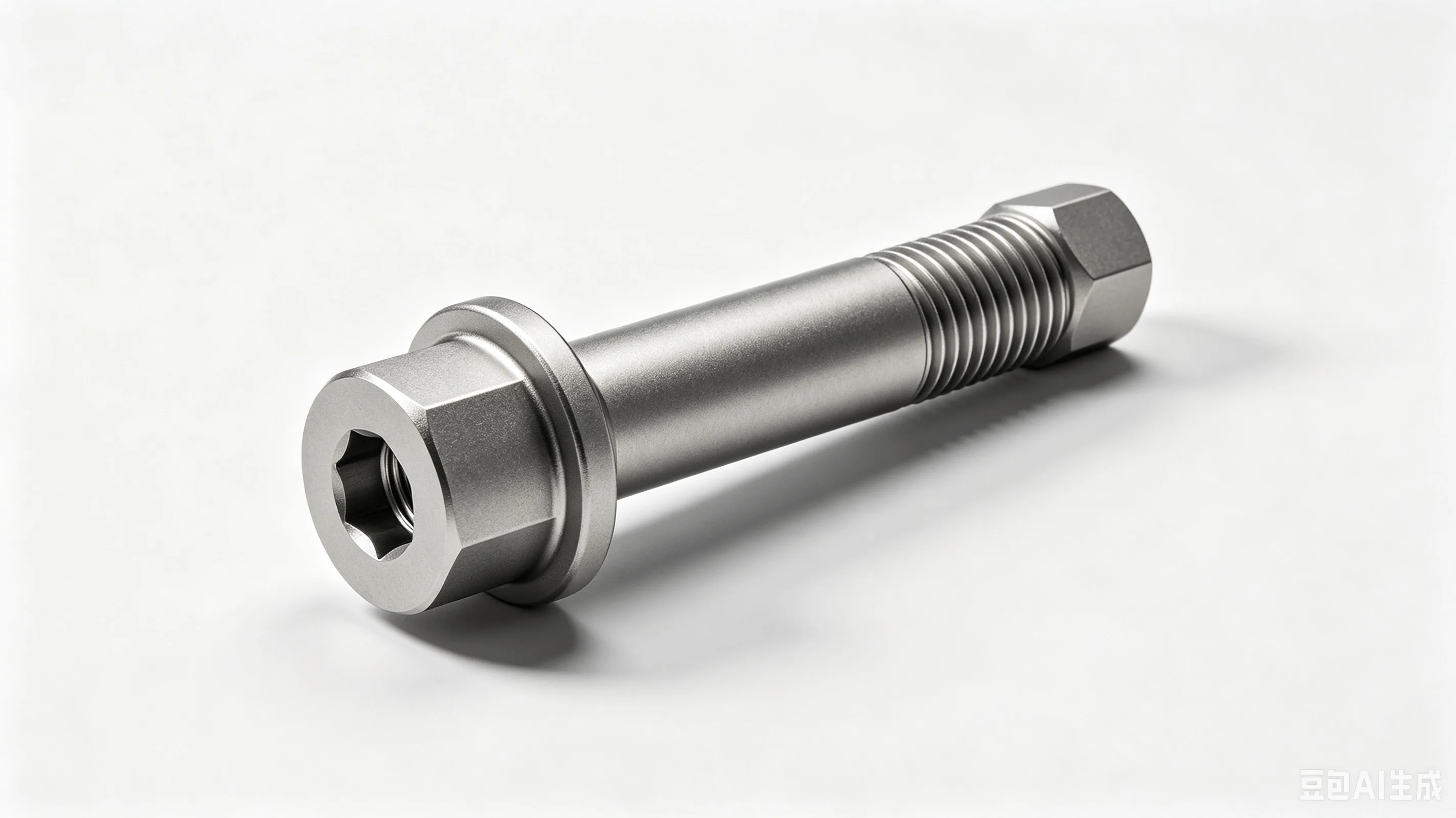 Titanium Hub Bolt (M12) — Grade 5 Ti-6Al-4V Product Rendering