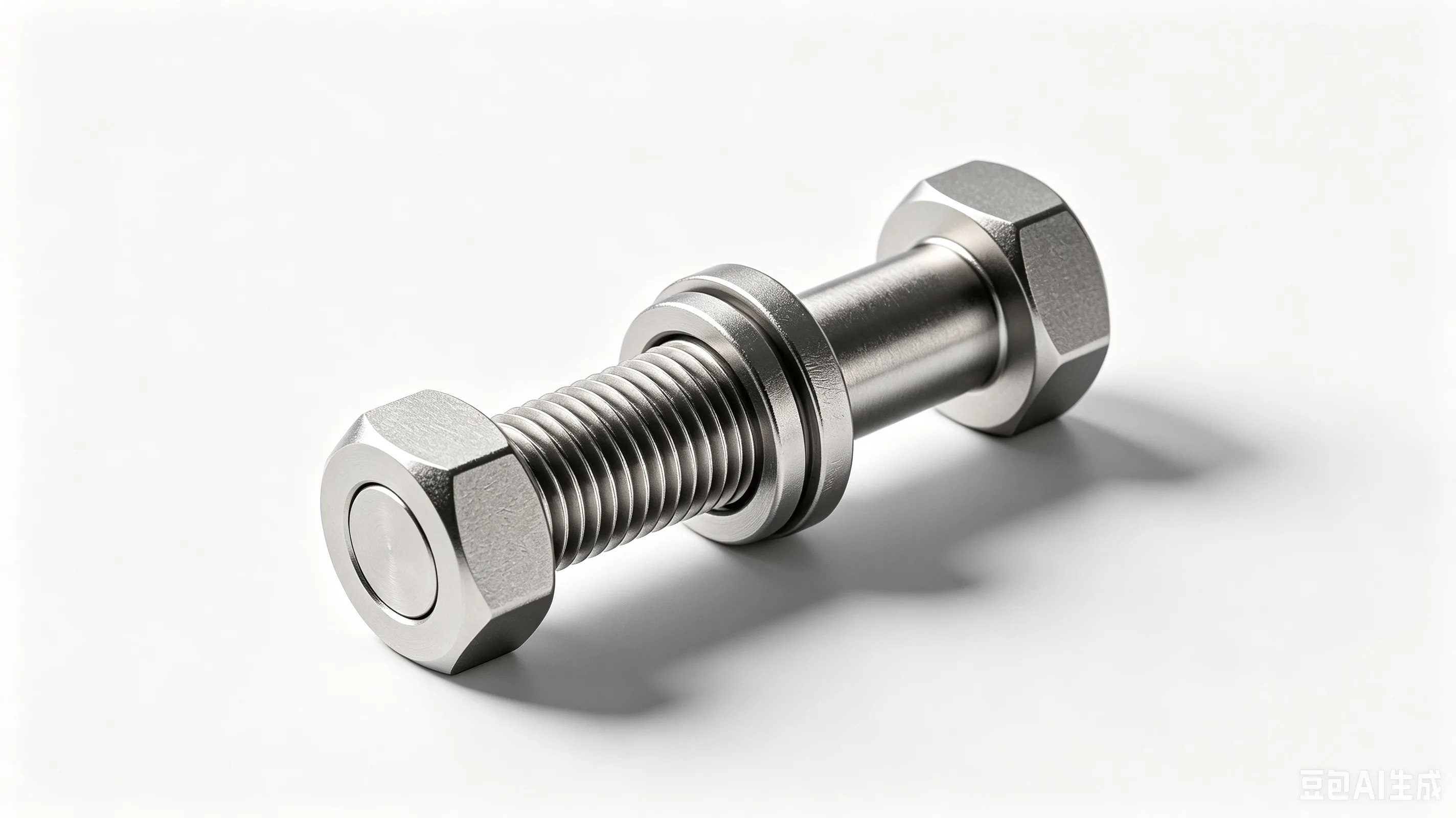 Titanium Linkage Pivot Bolt — Grade 5 Ti-6Al-4V Product Rendering