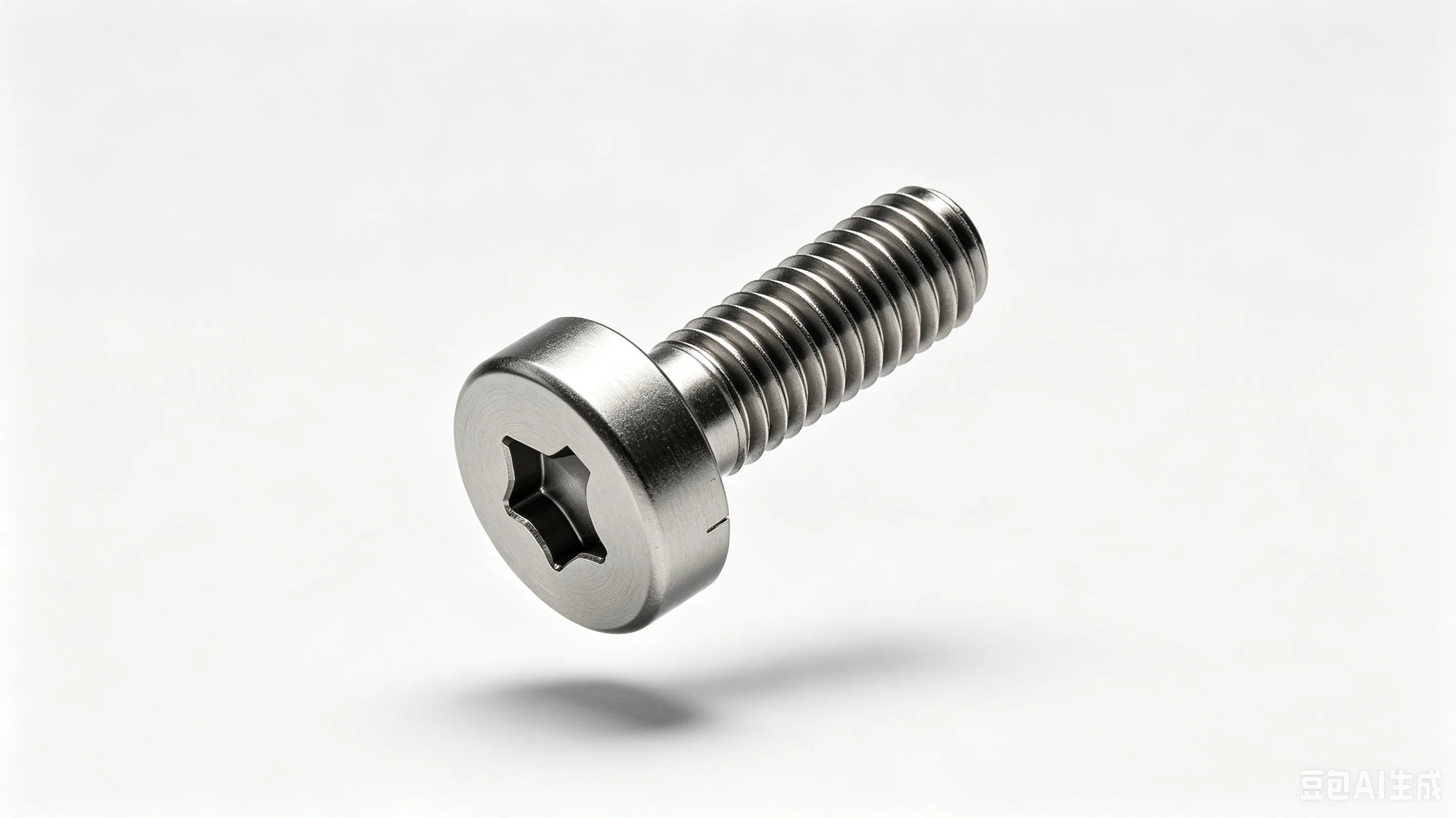 Titanium Pedal Cleat Screw — Grade 5 Ti-6Al-4V Product Rendering