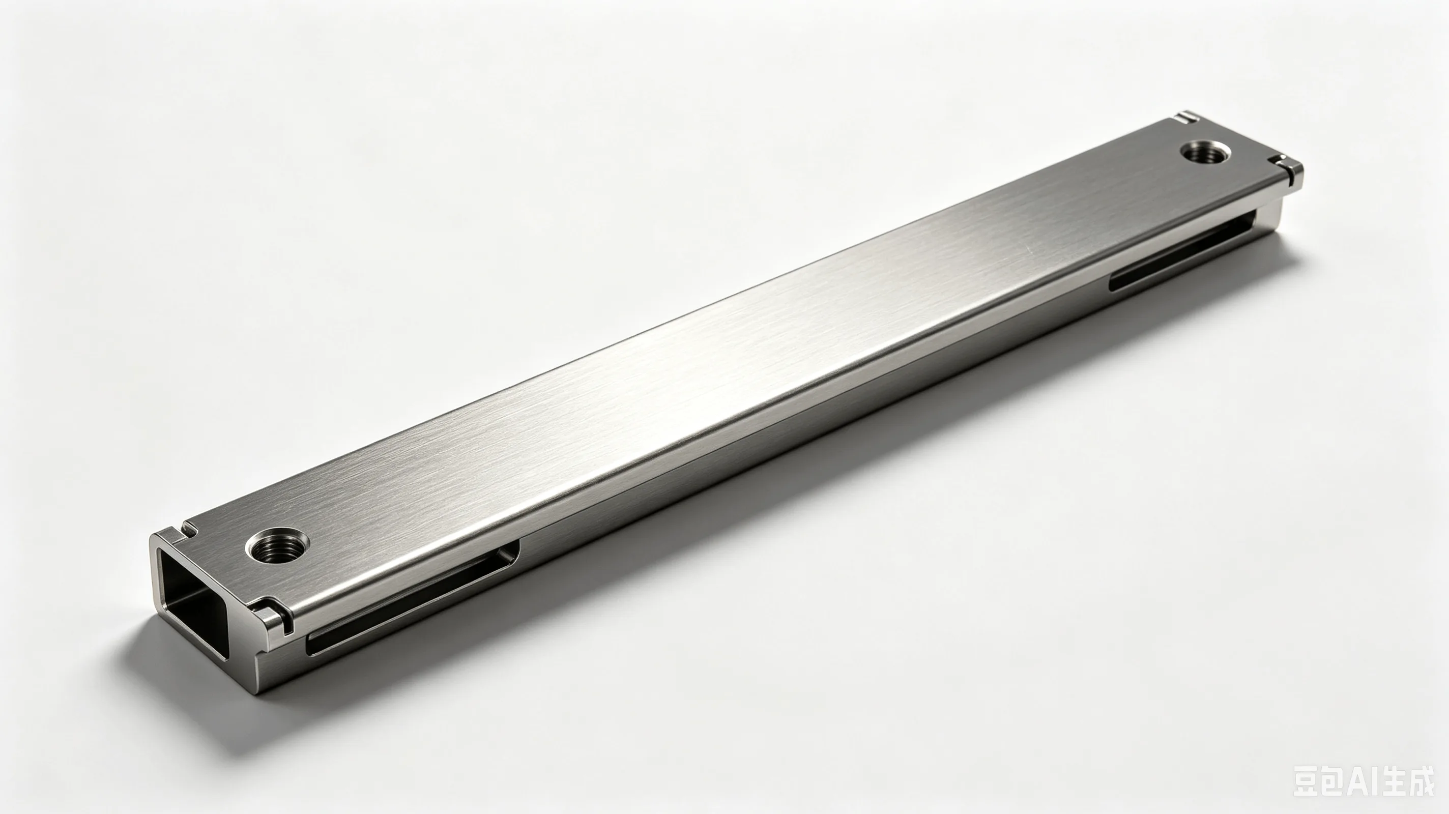Titanium Plating Rack Cross Bar — Grade 2 CP-Ti Product Rendering