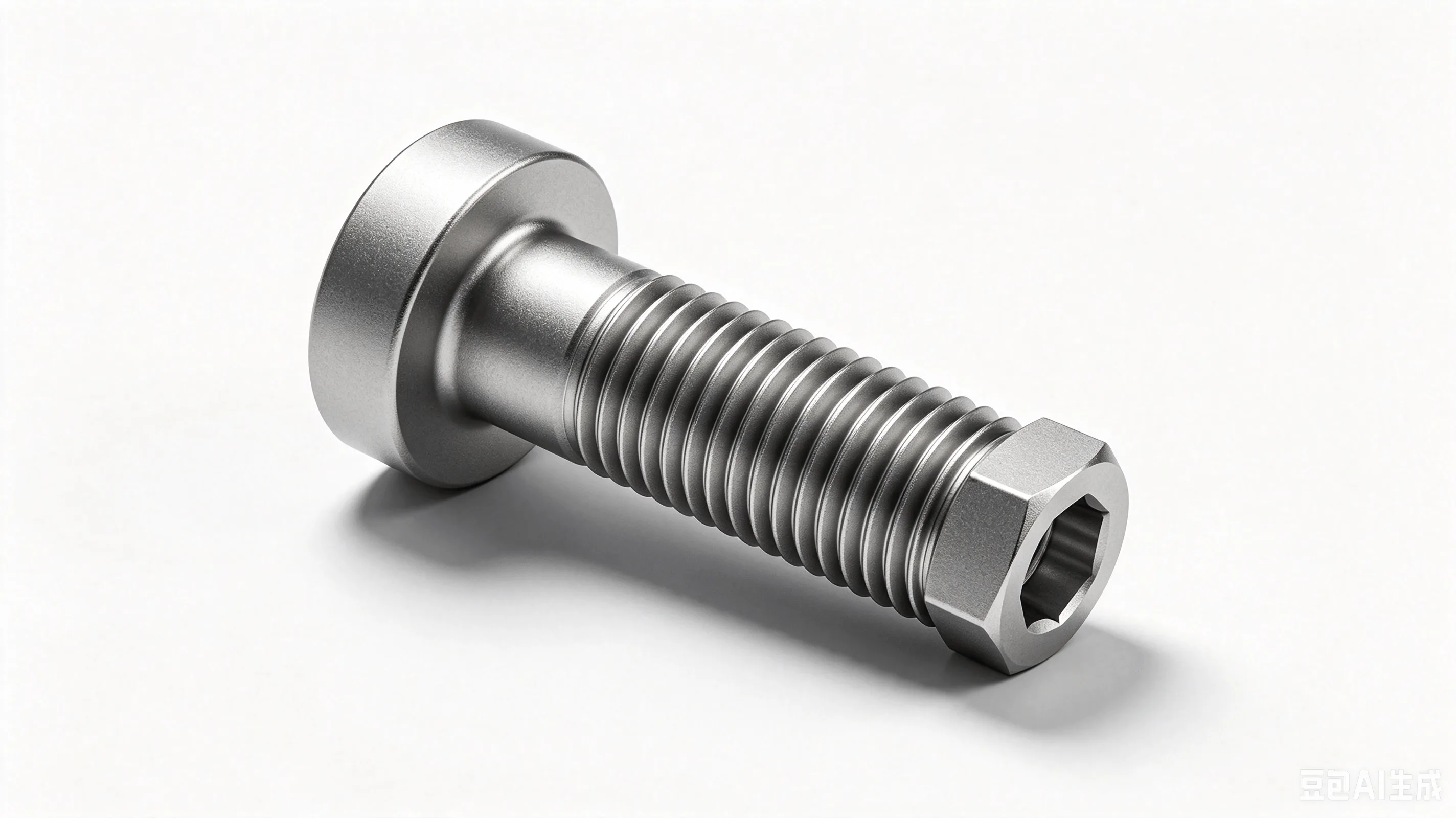 Titanium Rear Shock Mounting Bolt — Grade 5 Ti-6Al-4V Product Rendering