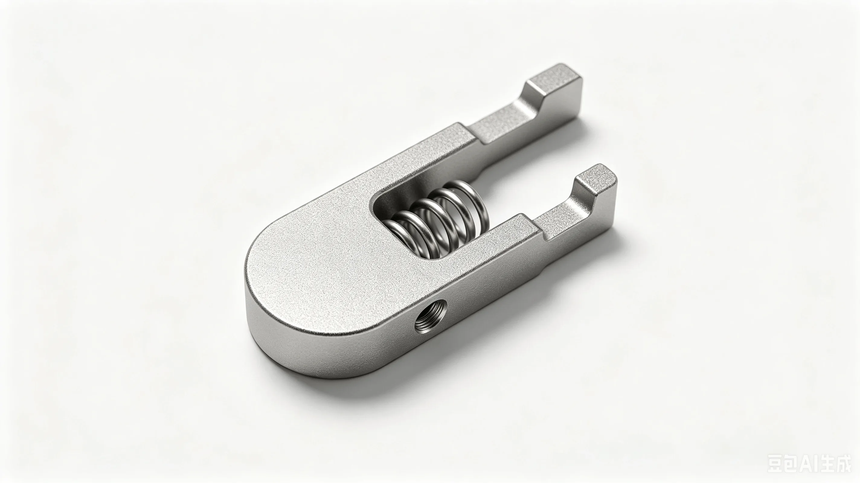 Titanium RF Grounding Spring Finger — Grade 2 CP-Ti Product Rendering
