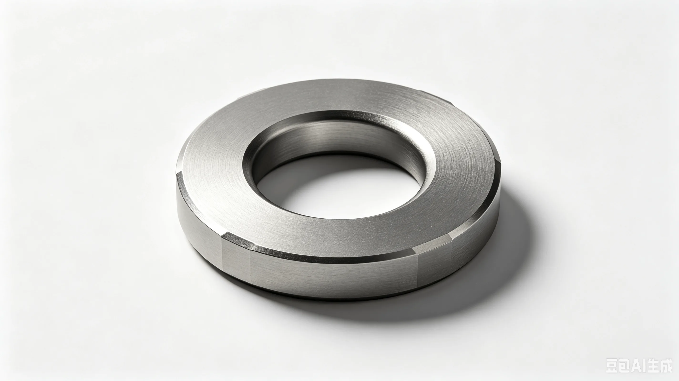 Titanium Saddle Clamp Washer — Grade 5 Ti-6Al-4V Product Rendering