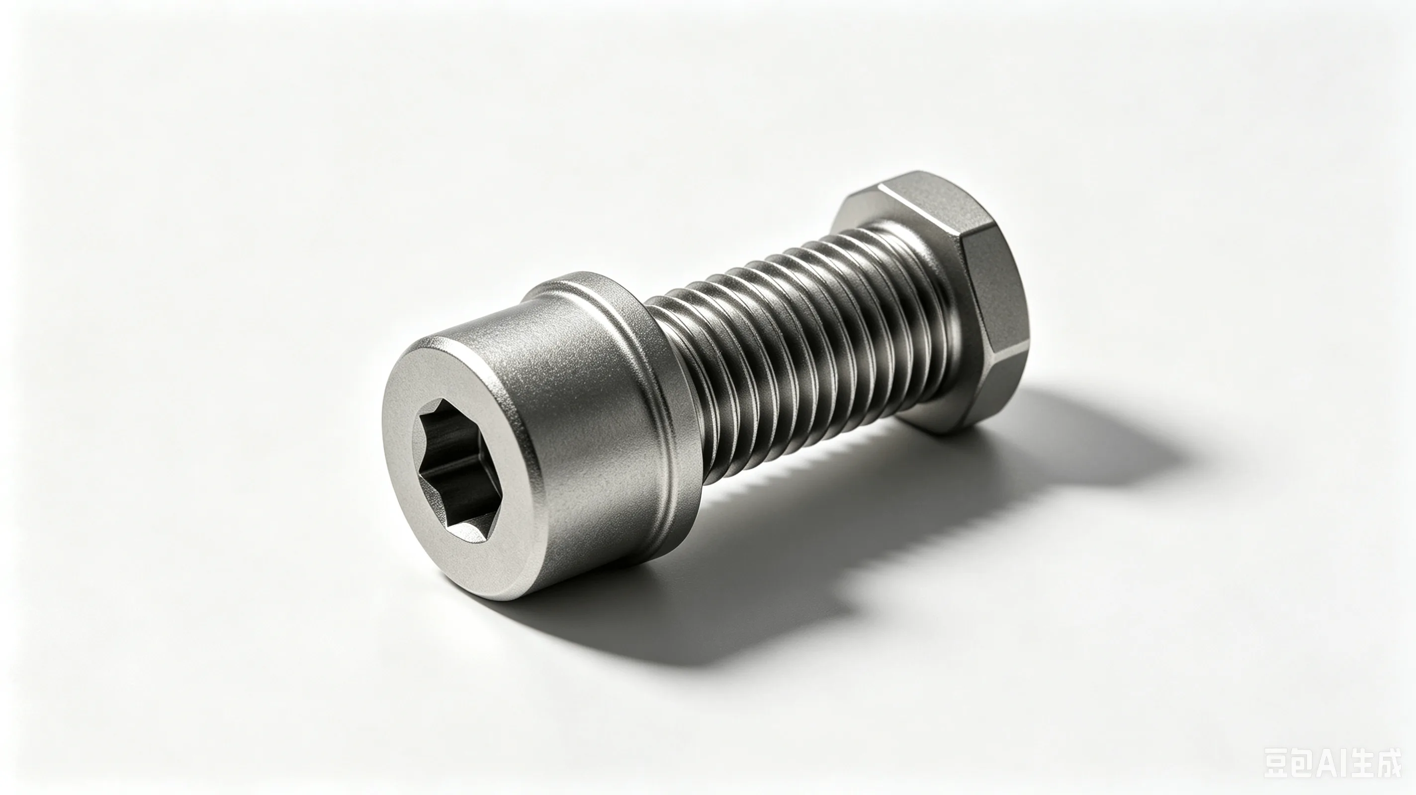 Titanium Seatpost Collar Bolt — Grade 5 Ti-6Al-4V Product Rendering