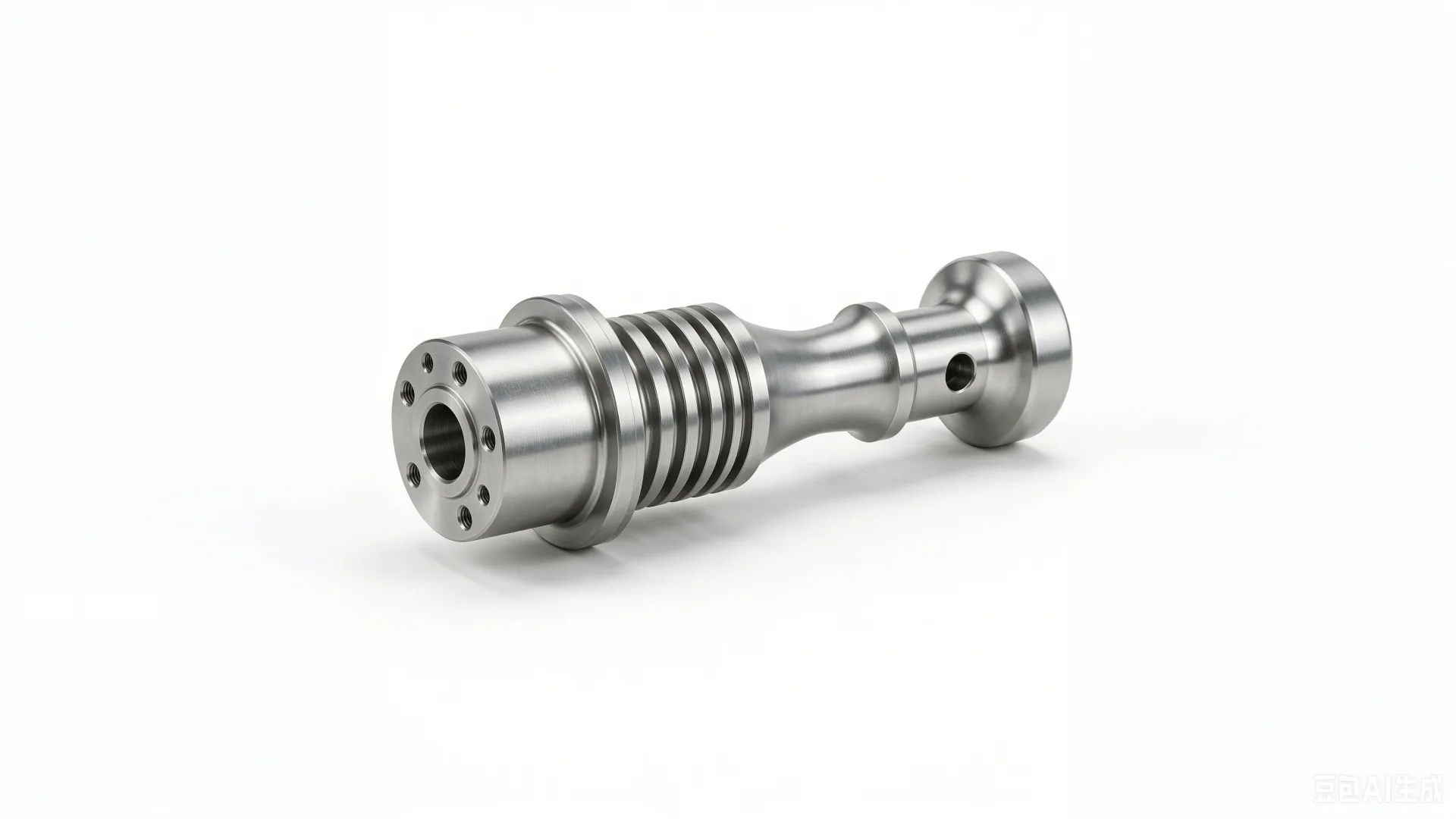 Titanium Ultrasonic Booster 35kHz — Grade 5 Ti-6Al-4V Product Rendering