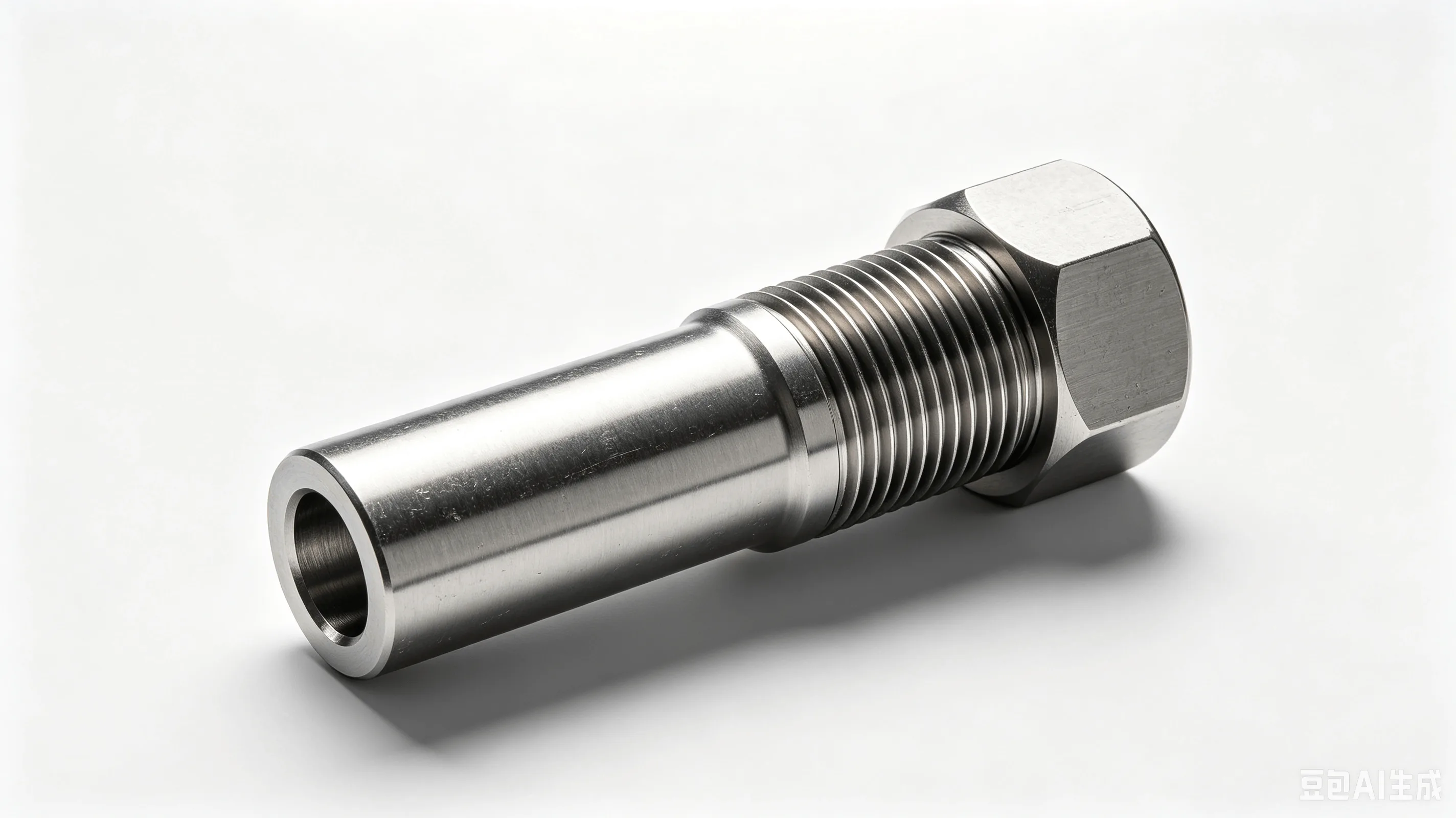 Titanium Ultrasonic Connecting Stud — Grade 5 Ti-6Al-4V Product Rendering