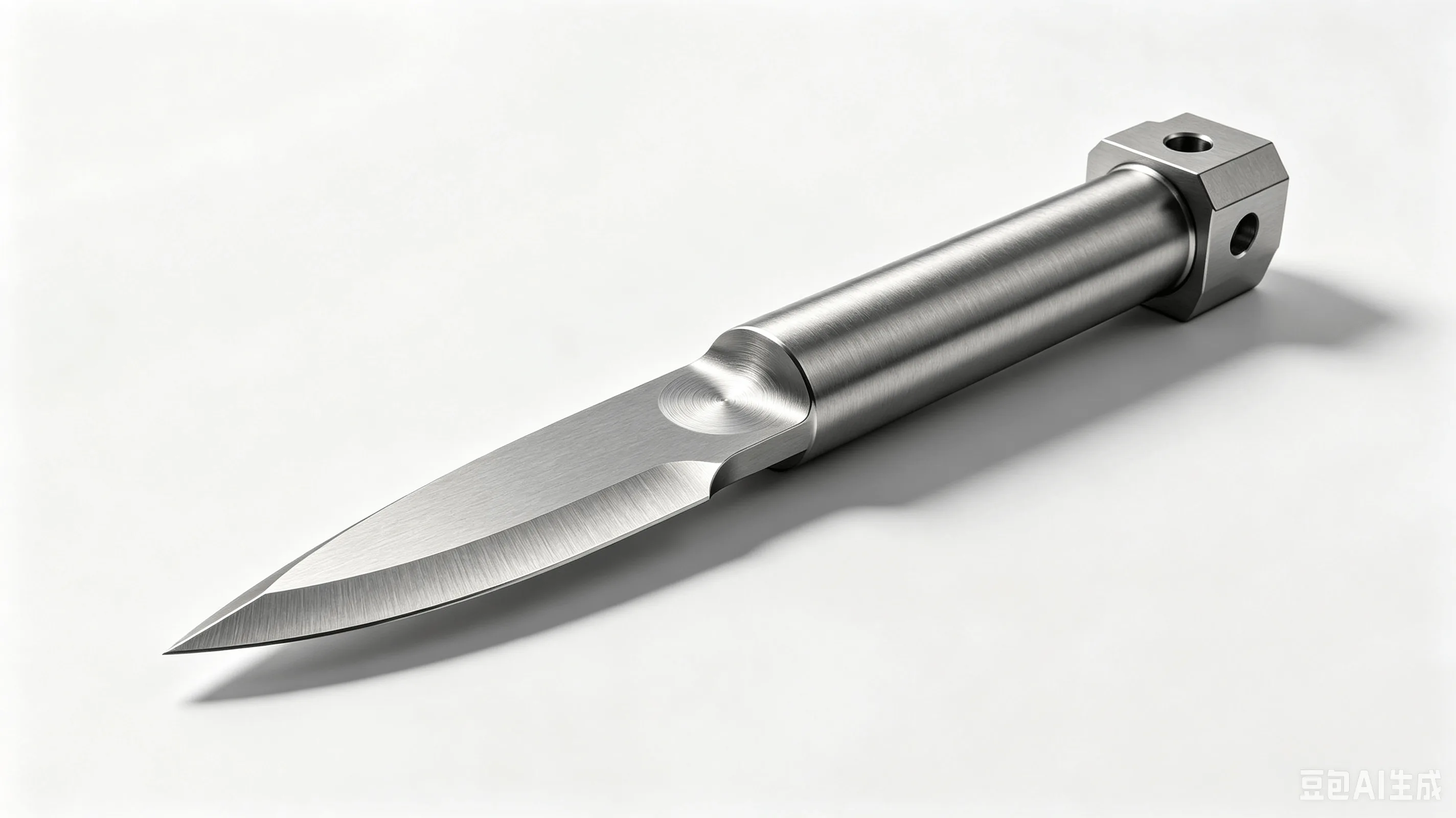 Titanium Ultrasonic Food Cutting Blade — Grade 5 Ti-6Al-4V Product Rendering