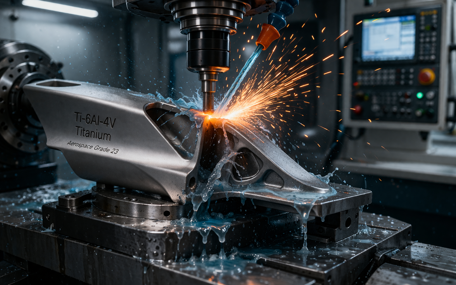 Titan CNC-gefräste Komponenten aus Titan