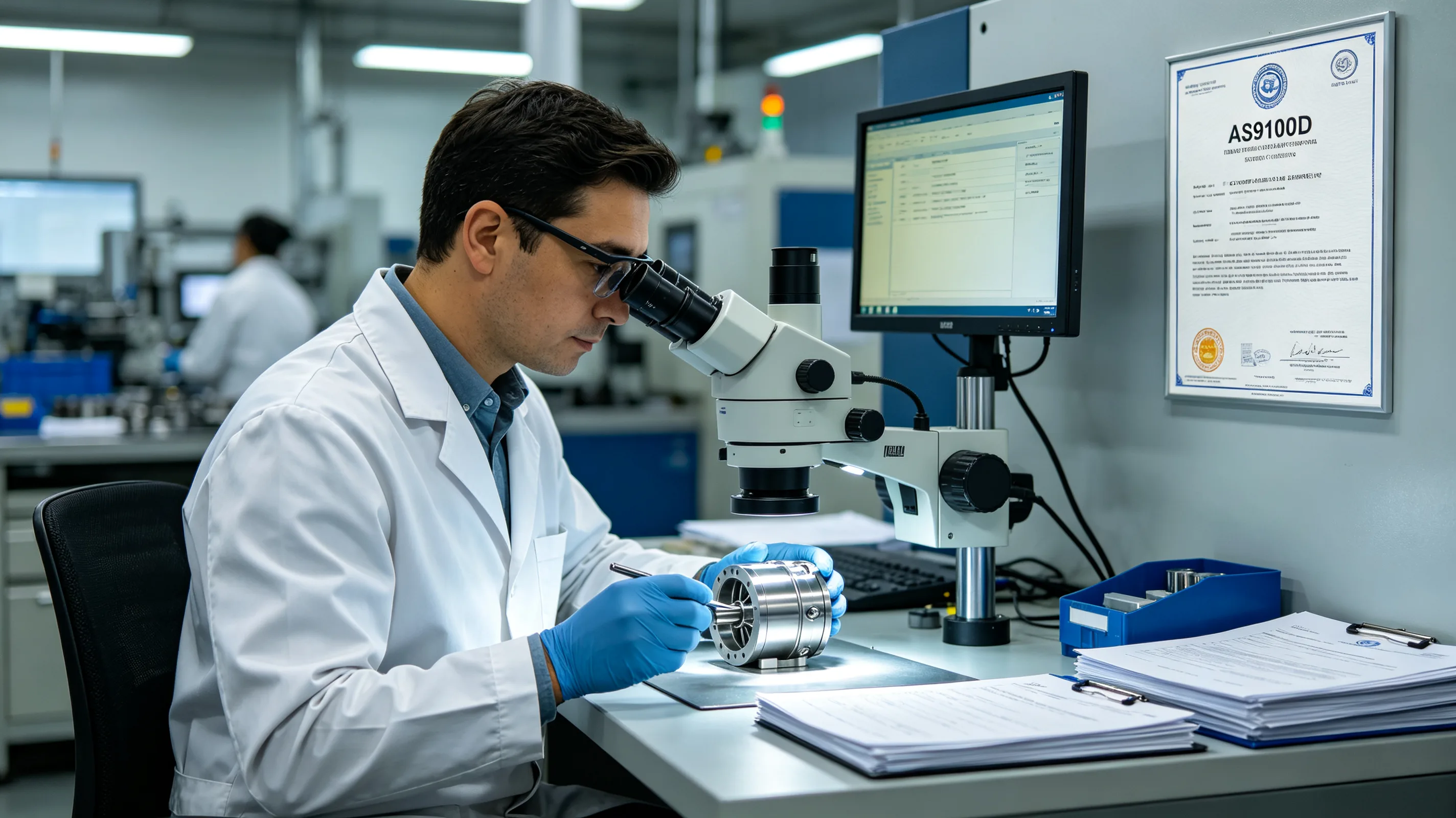 Quality inspection documentation for aerospace titanium components