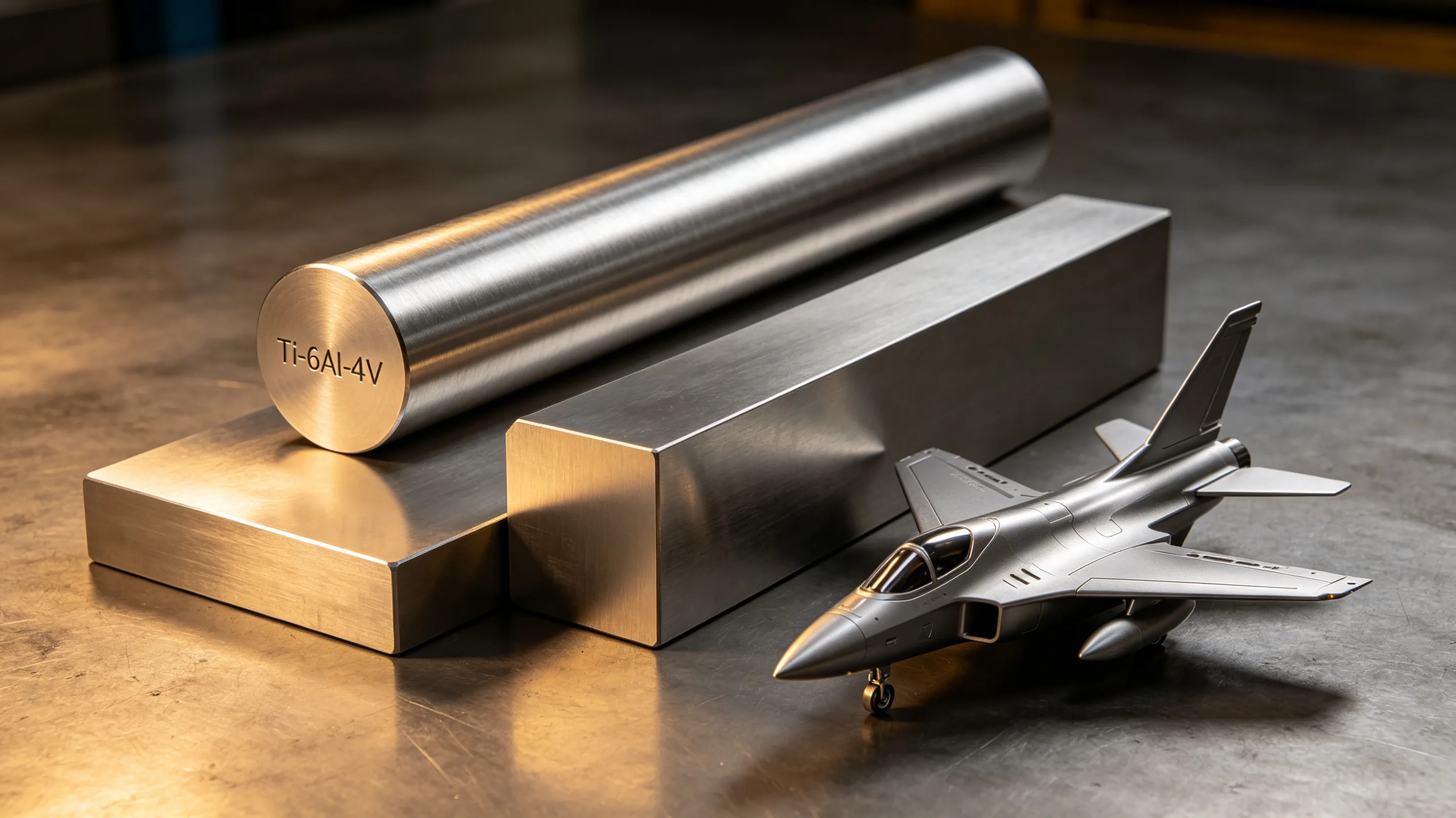 Ti-6Al-4V titanium alloy component after precision machining