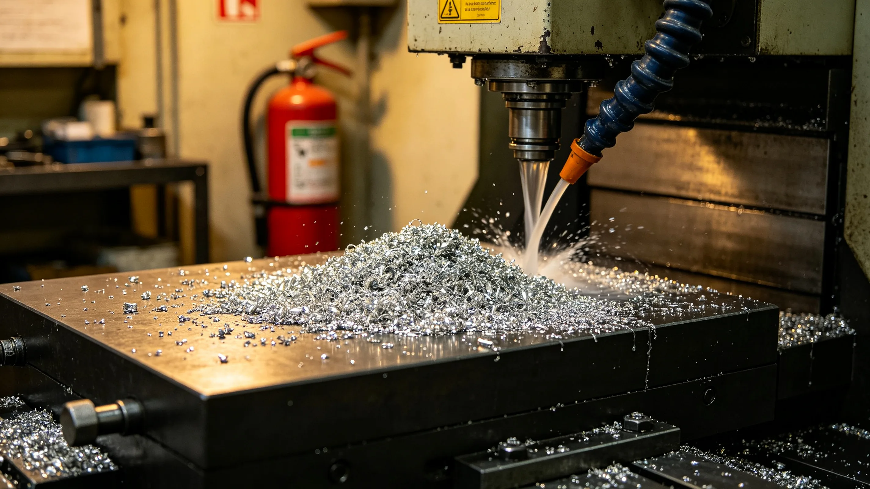 CNC machining of titanium with coolant application