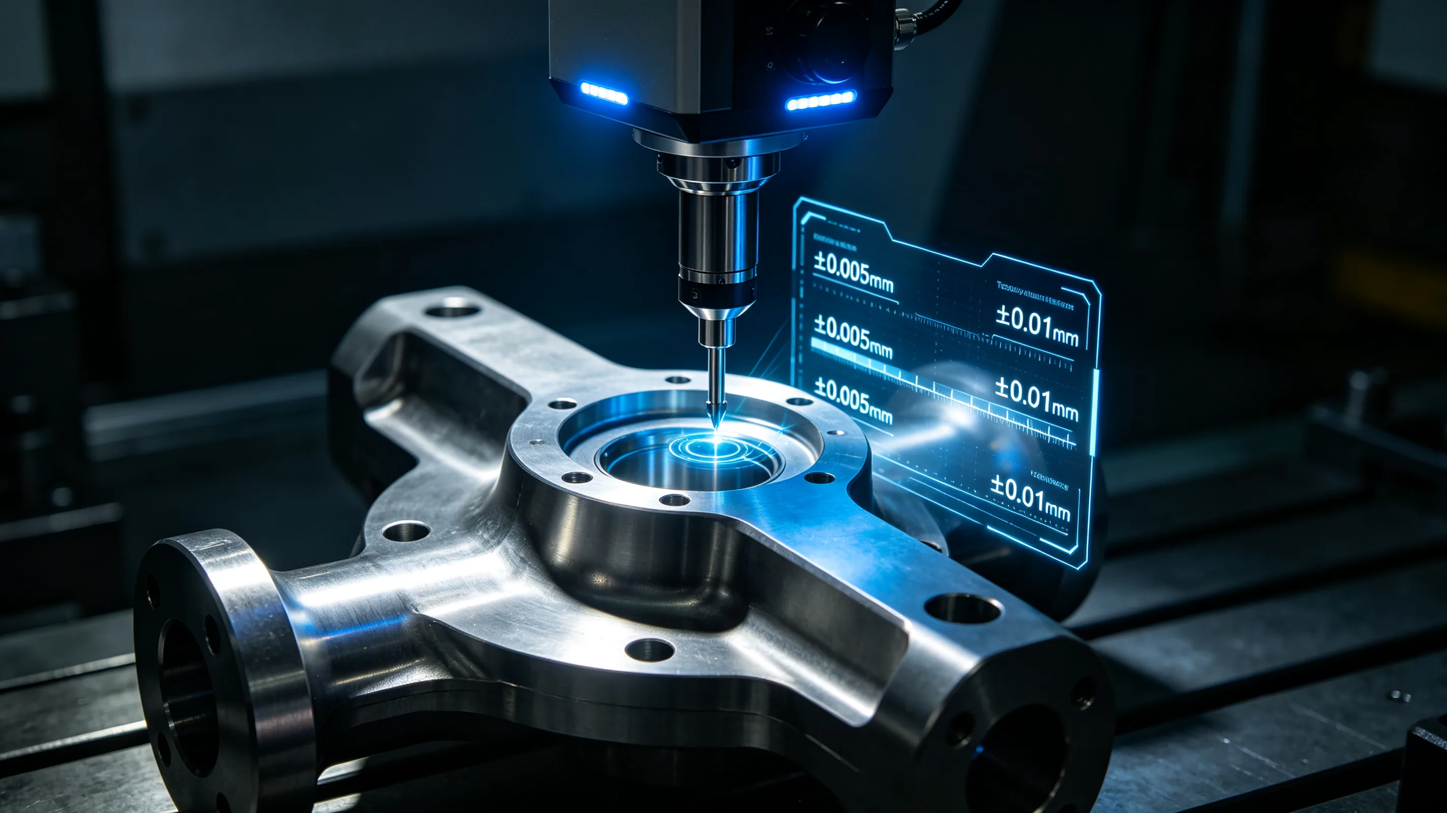 Dimensional inspection of a precision titanium component