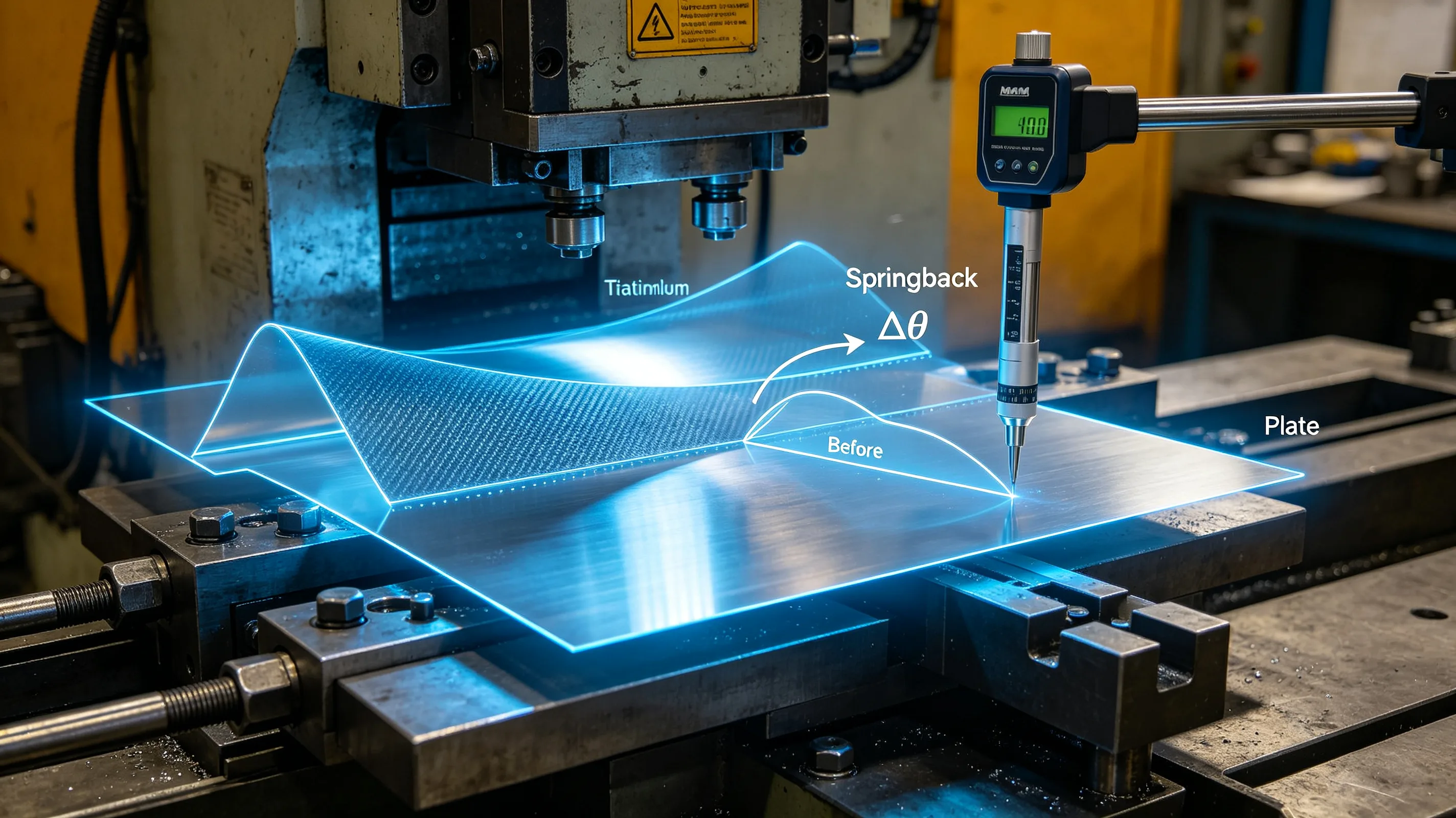 Precision measurement of a machined titanium component