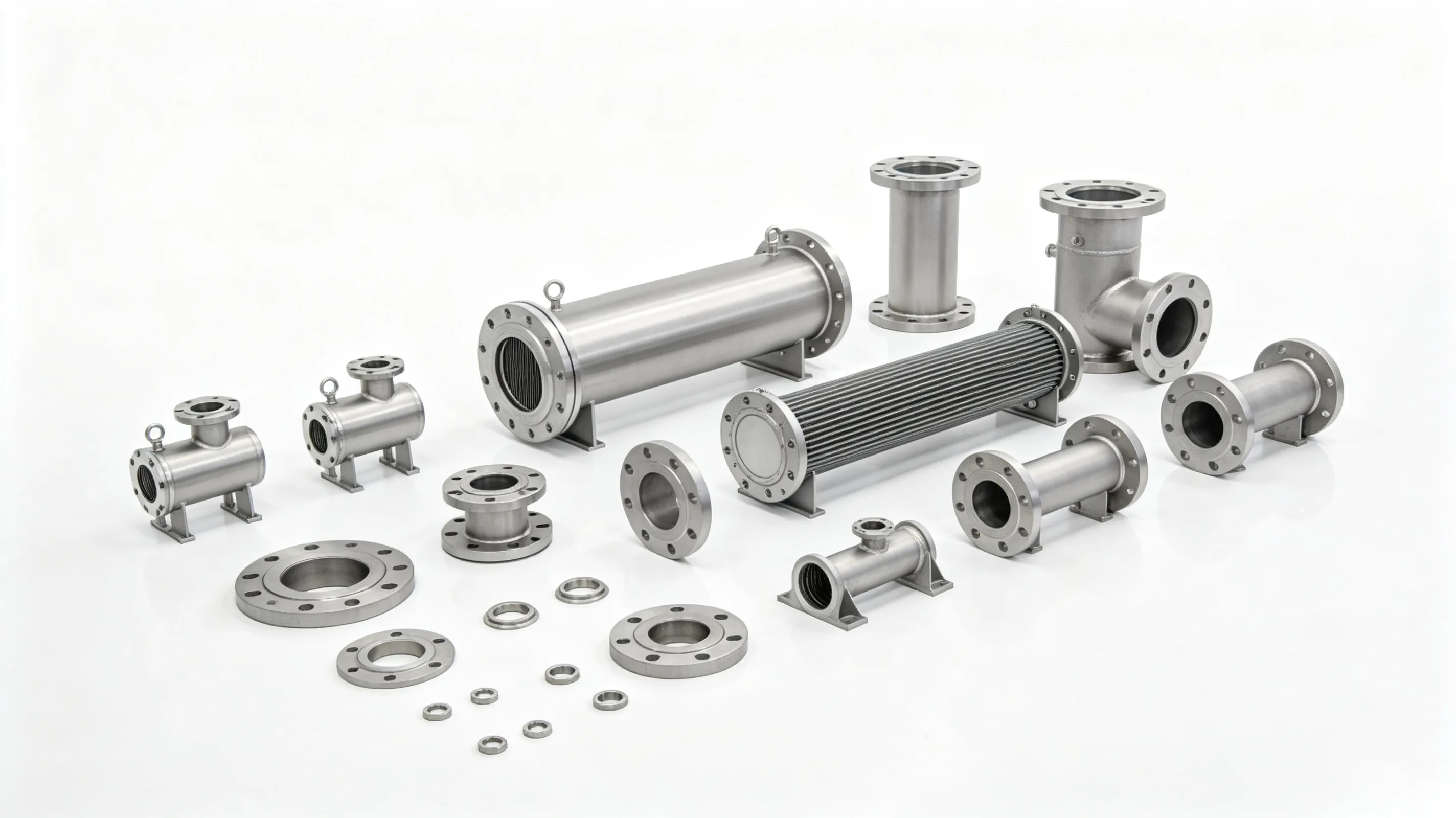 Industrial titanium pipe fittings and ASME flanges